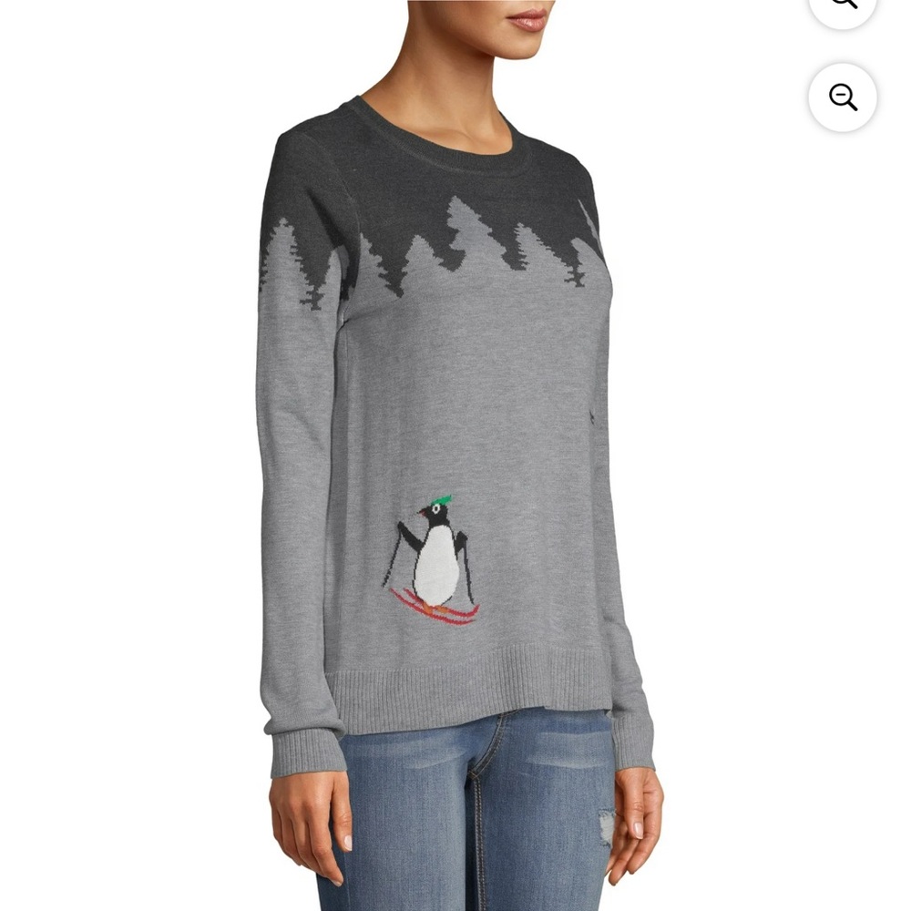EV1 from Ellen DeGeneres Ski Critters Sweater Women's Size XL